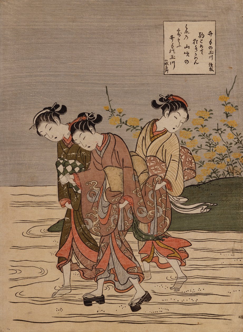 The Jewel River at Ide", från serien "The Six Jewel Rivers" av Suzuki Harunobu