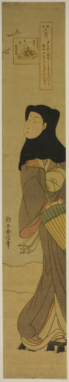 The Jewel River of Plovers (Chidori no Tamagawa), från serien "Six Jewel Rivers in Popular Customs (Fuzoku Mu Tamagawa)" av Suzuki Harunobu