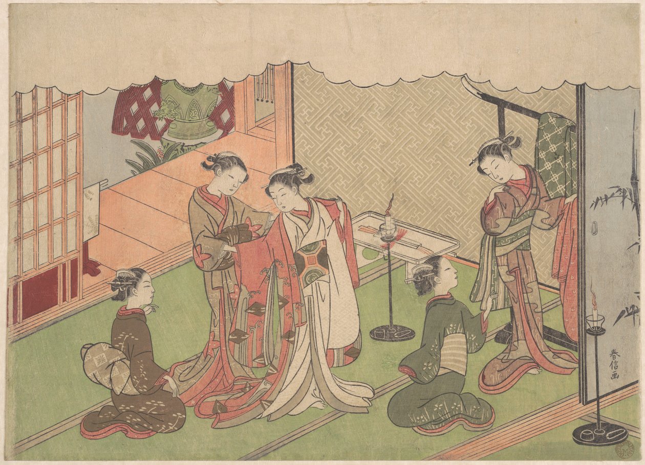Vigselceremonin av Suzuki Harunobu