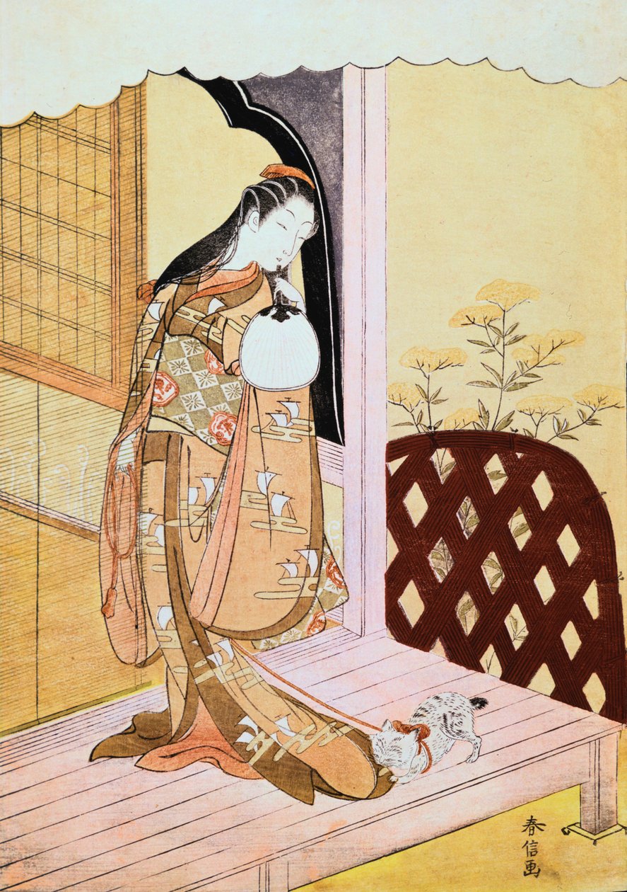 Prinsessan Nyosan, 1765 av Suzuki Harunobu