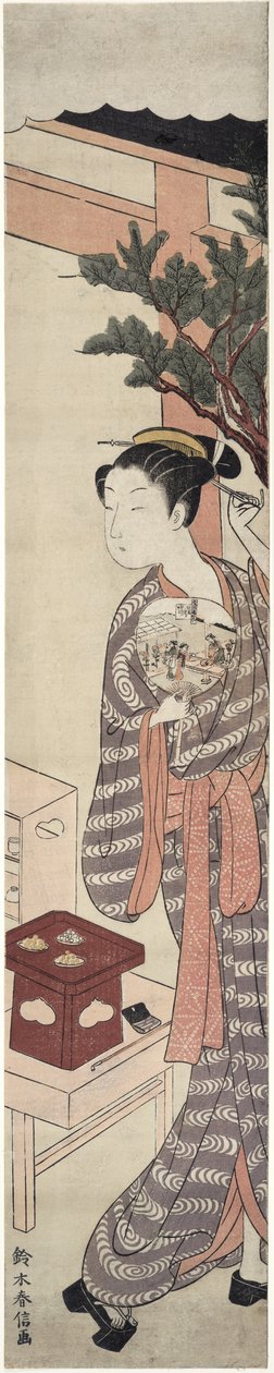 Teboden - Kagiya Osen, c.1769 av Suzuki Harunobu