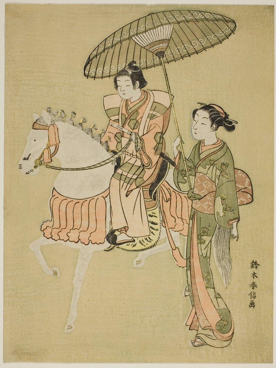 Den unge ryttaren av Suzuki Harunobu