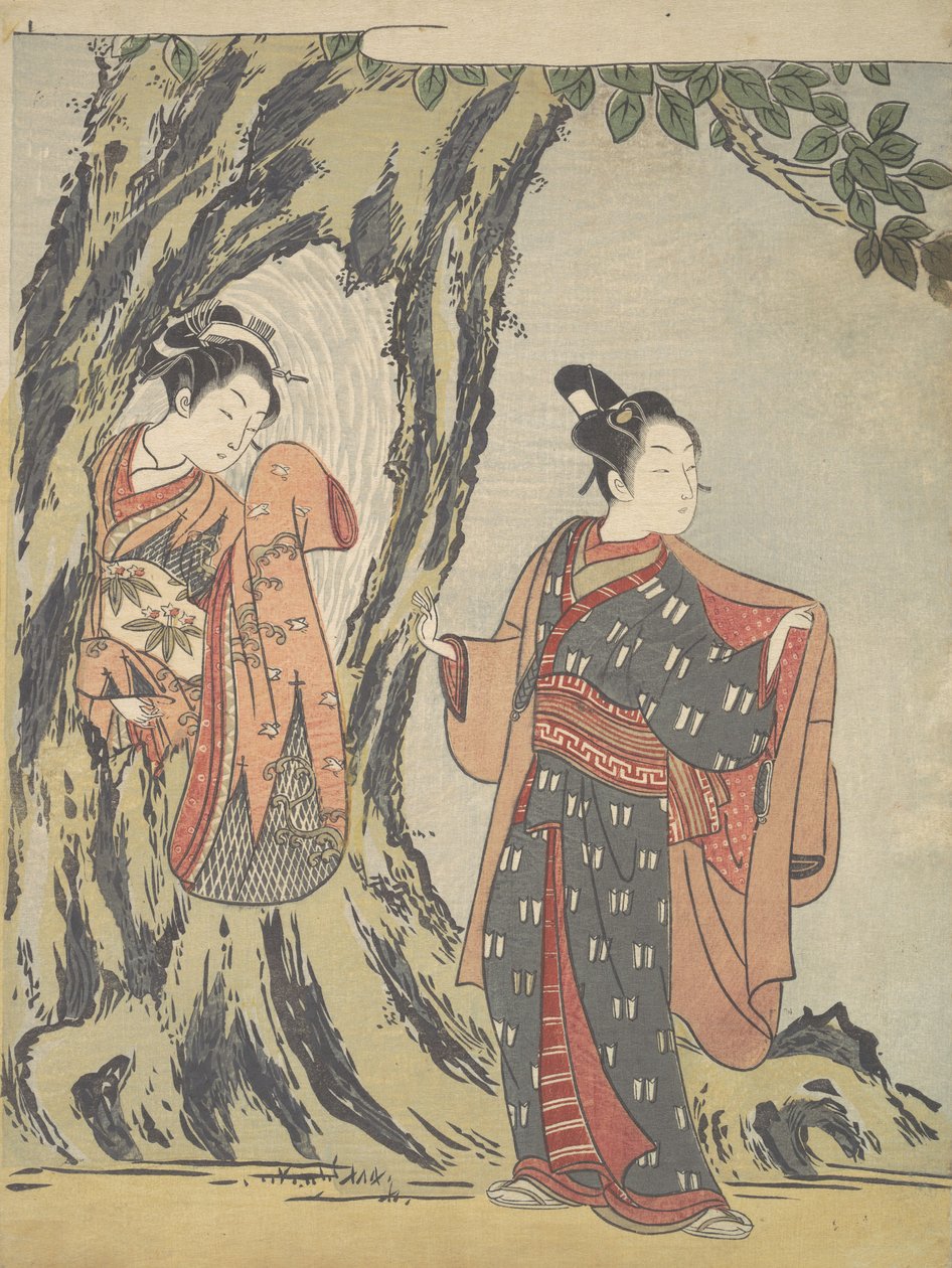 Två ungdomar, 1725-1770., 1725-1770. av Suzuki Harunobu