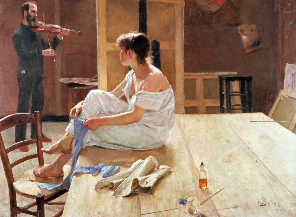 Efter ställningen, 1884 av Richard Bergh