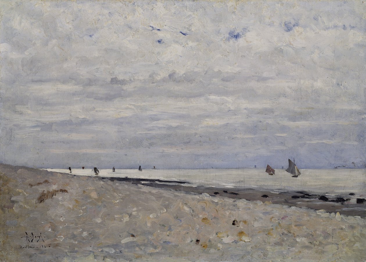 Havslandskap utanför Honfleur, 1881 av Sven Richard Bergh