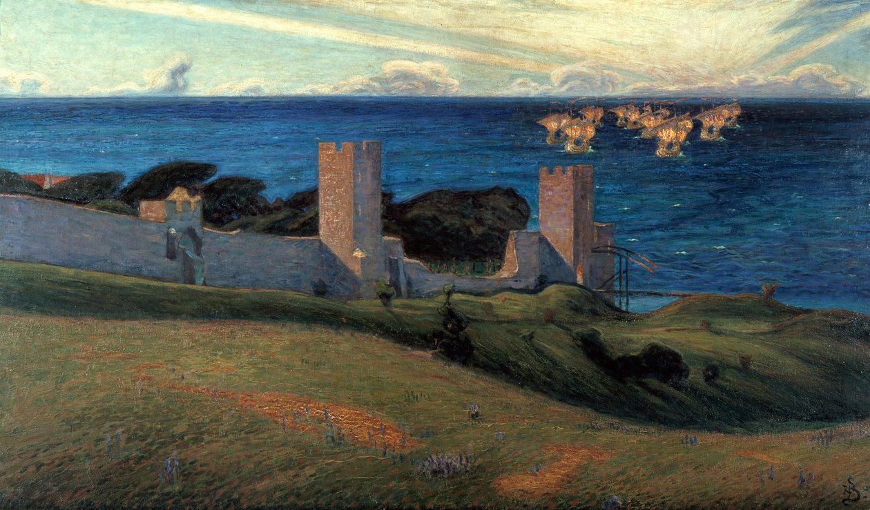 Vision. Scen från Visby, 1894 av Richard Bergh