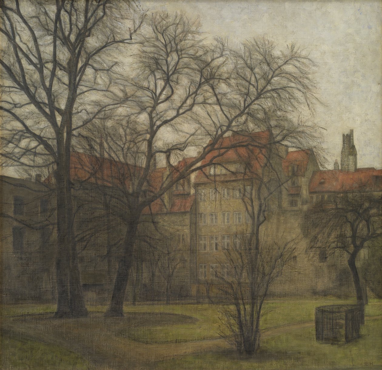 Prinsens slotts trädgård, Köpenhamn av Svend Hammershøi