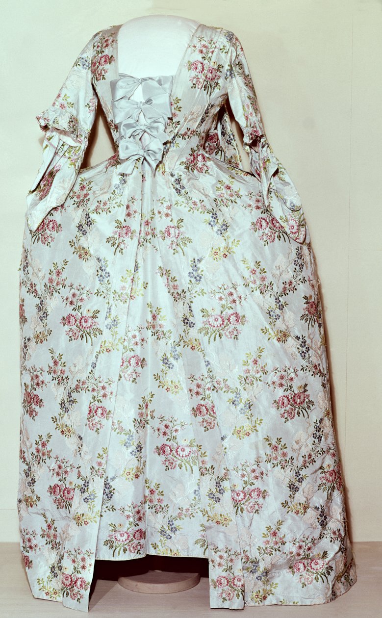 Klänning som tillhör hustrun till Carl Linné (1707-78) (textil) av Swedish School