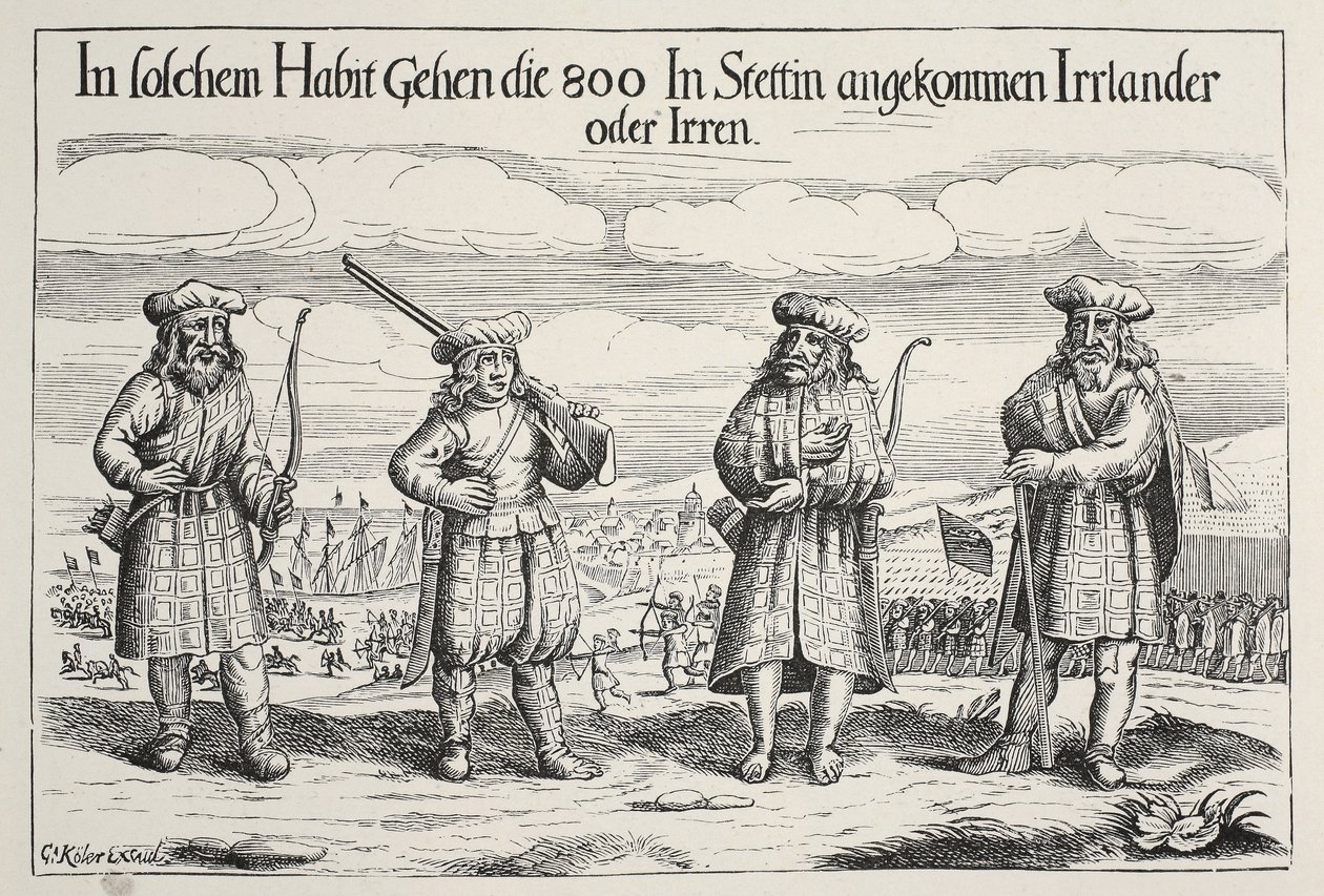 Irländska soldater i tjänst hos Gustavus Adolphus, 1631 av Swedish School