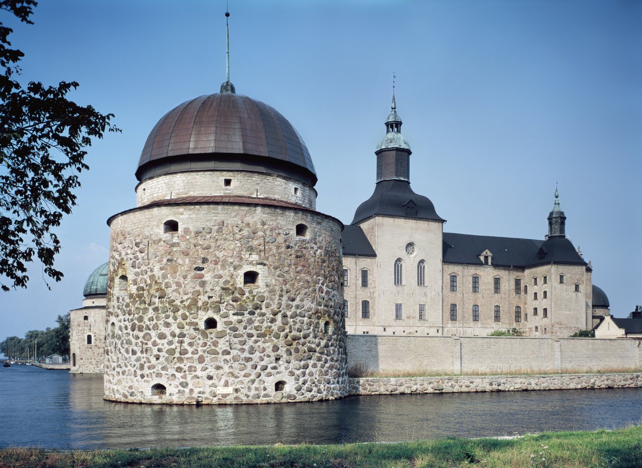 Utsikt över Vadstena slott, byggt 1545 av Swedish School