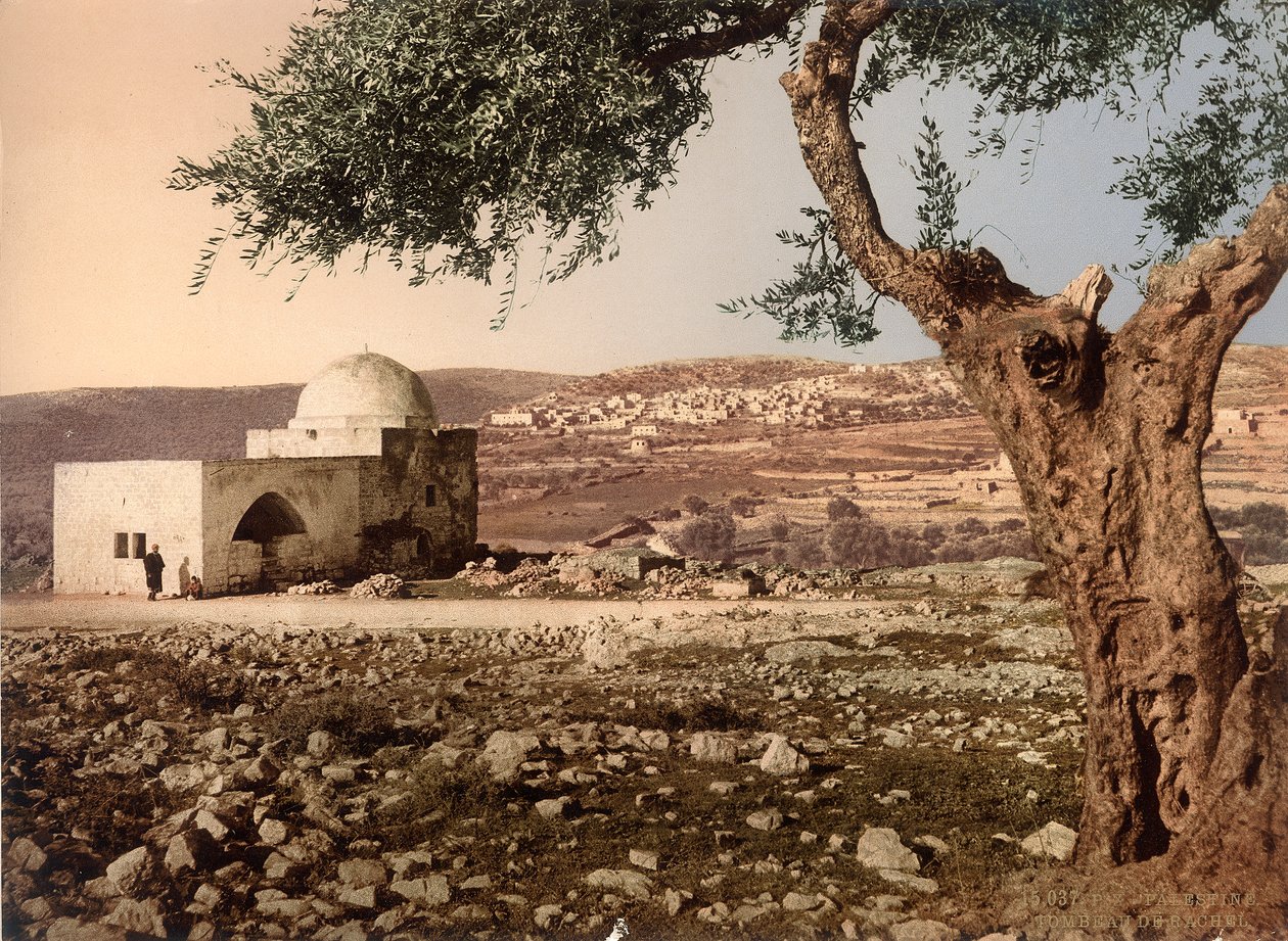 Rakels grav, Betlehem, ca 1880-1900 (fotokrom) av Swiss Photographer