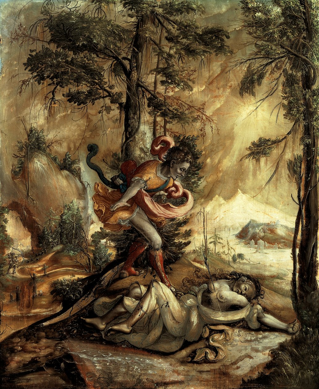 Cephalus och Procris av Swiss School