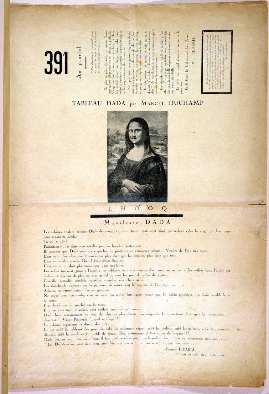 Dadarev bild 391, av. 8, fiske ch, februari 1919 av Swiss School