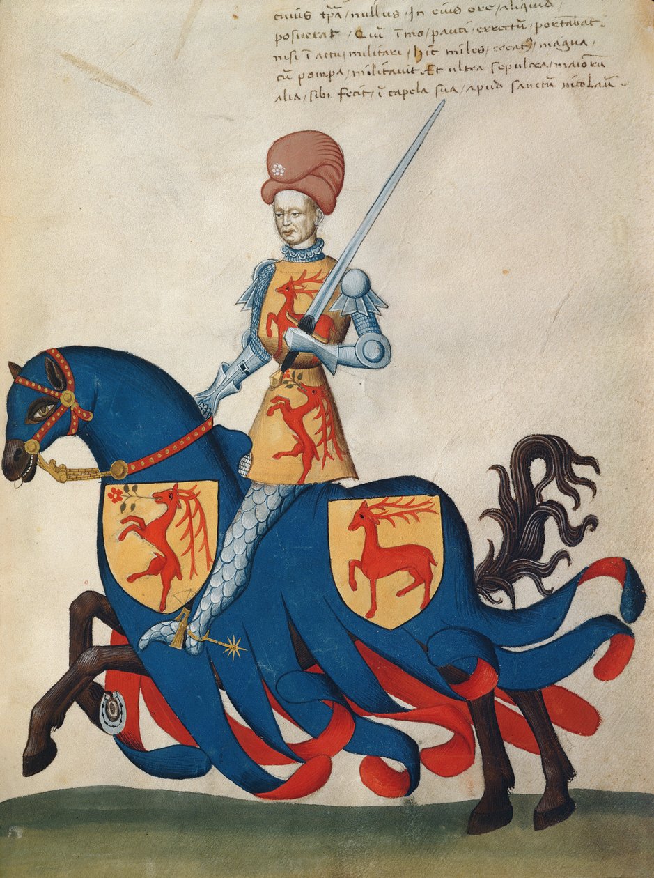 Giordano Forzate Capodilista (tempera på veläng) av Swiss School