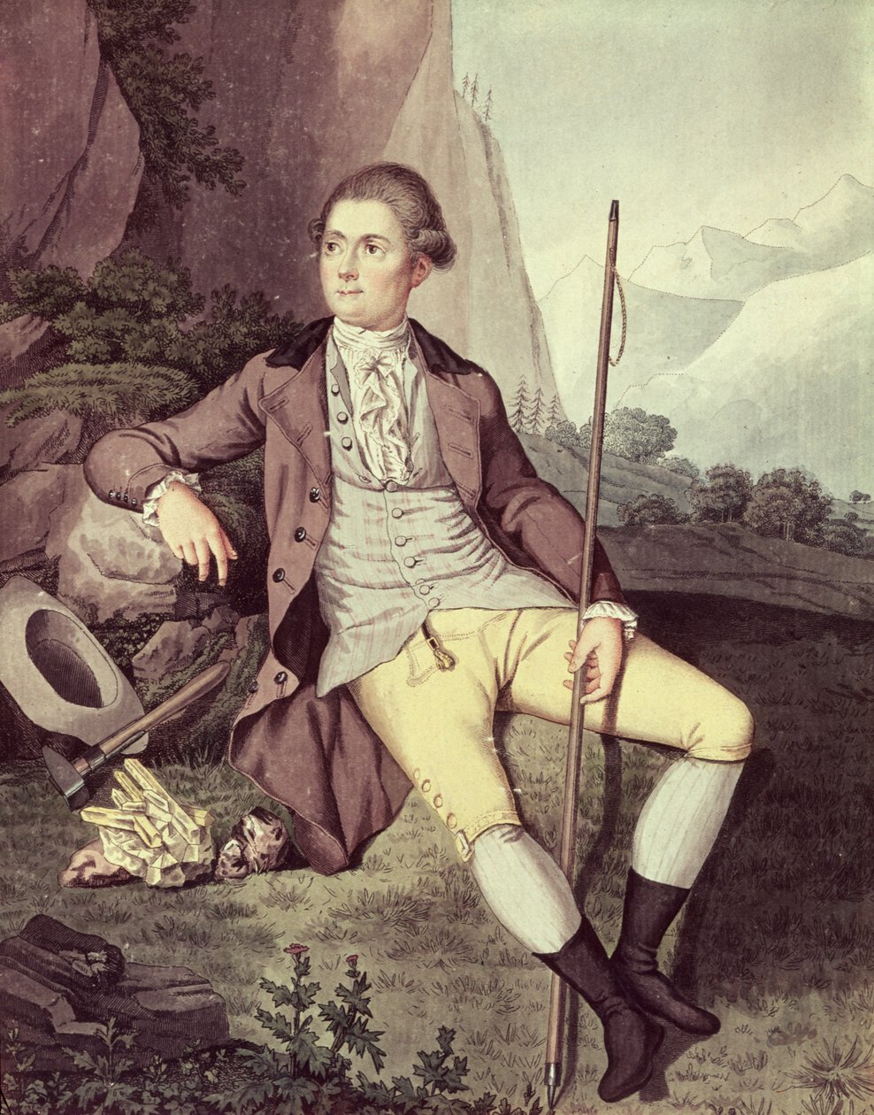 Horace Benedict de Saussure (1740-99) av Swiss School