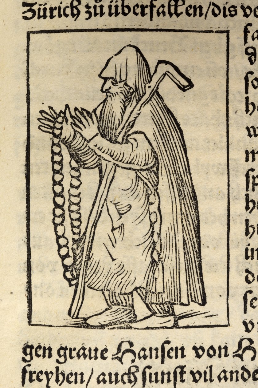 Illustration från Cosmographia av Sebastian Muenster, Basel 1544 av Swiss School