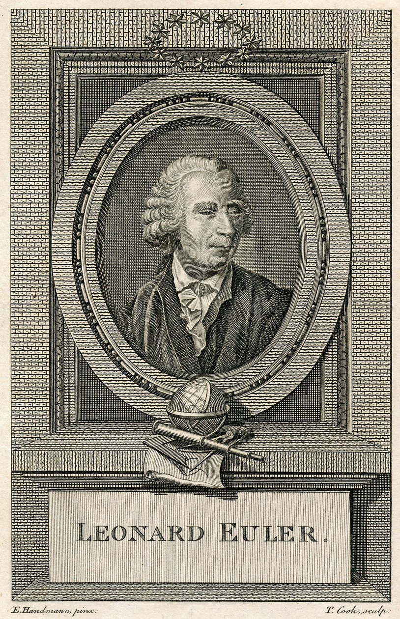 Porträtt av Leonard Euler av Swiss School