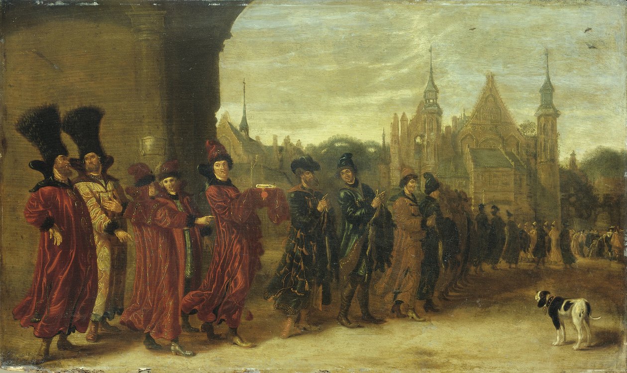 Ambassadörer från tsaren av Muscovy i Haag den 4 november 1631, 1630-talet av Sybrandt van Beest