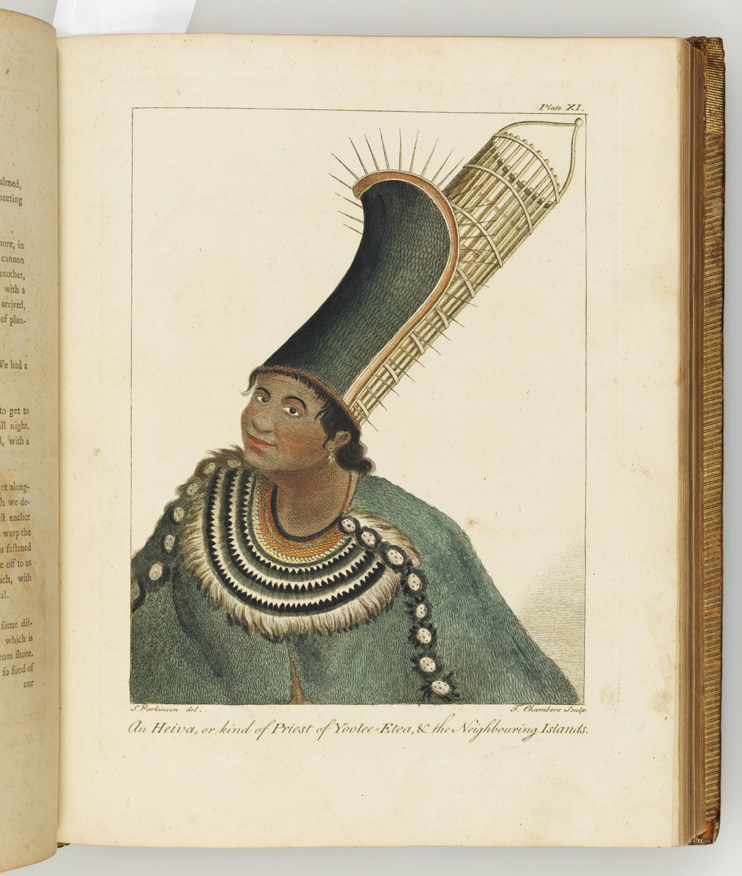Illustration från A journal of a voyage to the South Seas: in His Majestys ship, the Endeavour, 1794 (handkolorerad gravyr) av Sydney
