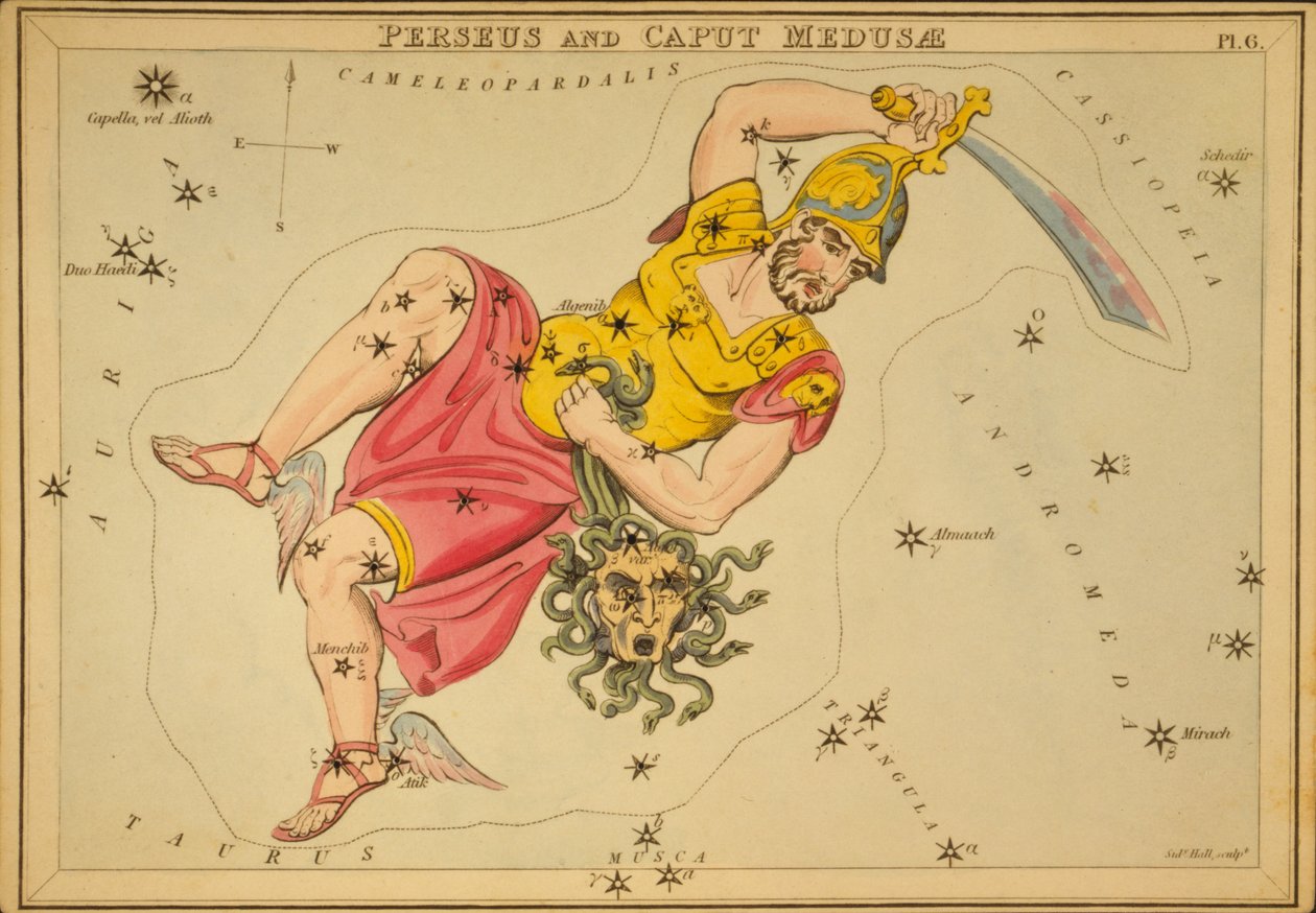 Perseus och Caput Medusa, Illustration från 