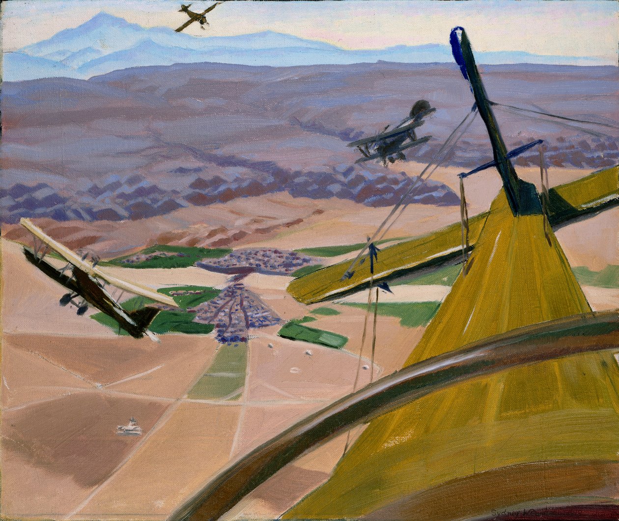 Over the Hills of Kurdistan: Flying above Kirkuk, 1919 av Sydney William Carline