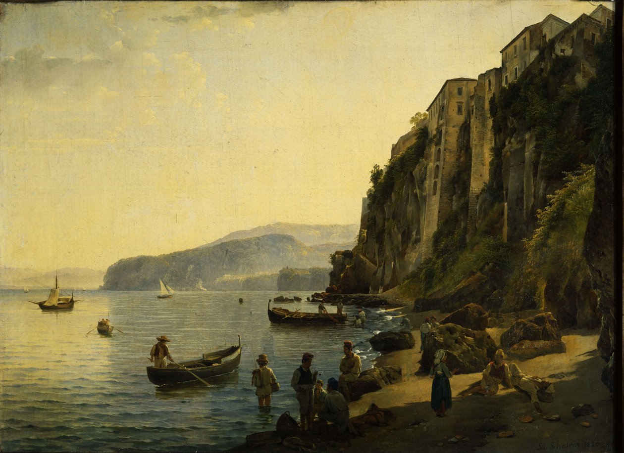 Den lilla hamnen i Sorrento, 1826. av Sylvester Feodosiyevich Shchedrin