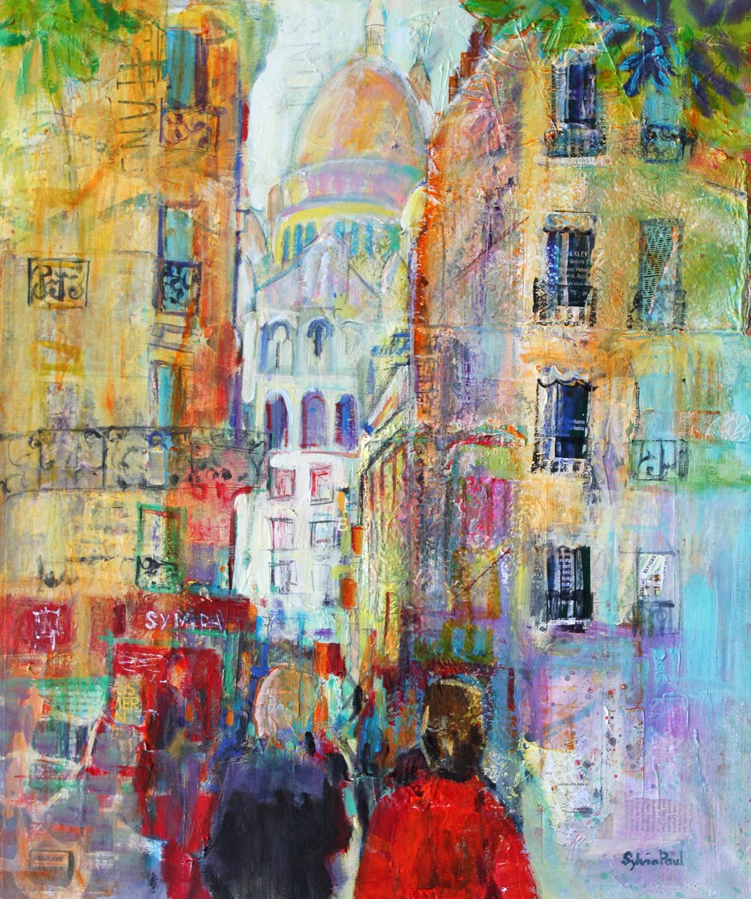 En kvällspromenad till Sacre Coeur av Sylvia Paul