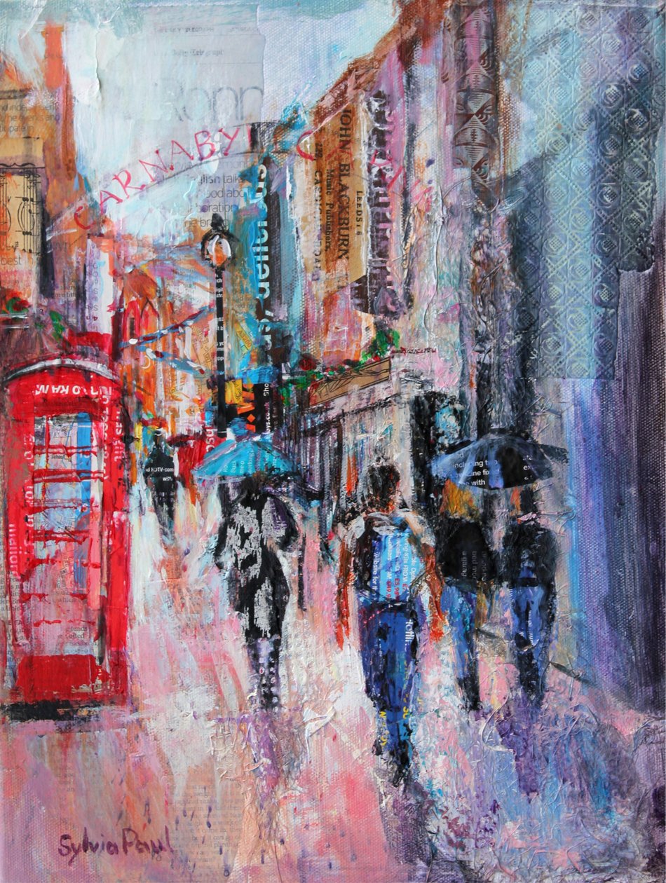 Regnig dag, Carnaby Street av Sylvia Paul
