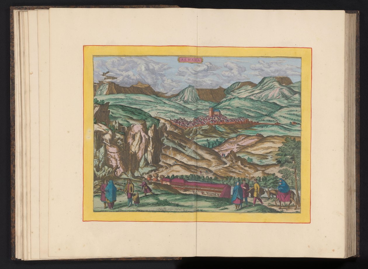 Utsikt över Alhama de Granada Alhama (titel på objekt) av Symon Novelanus (possibly)