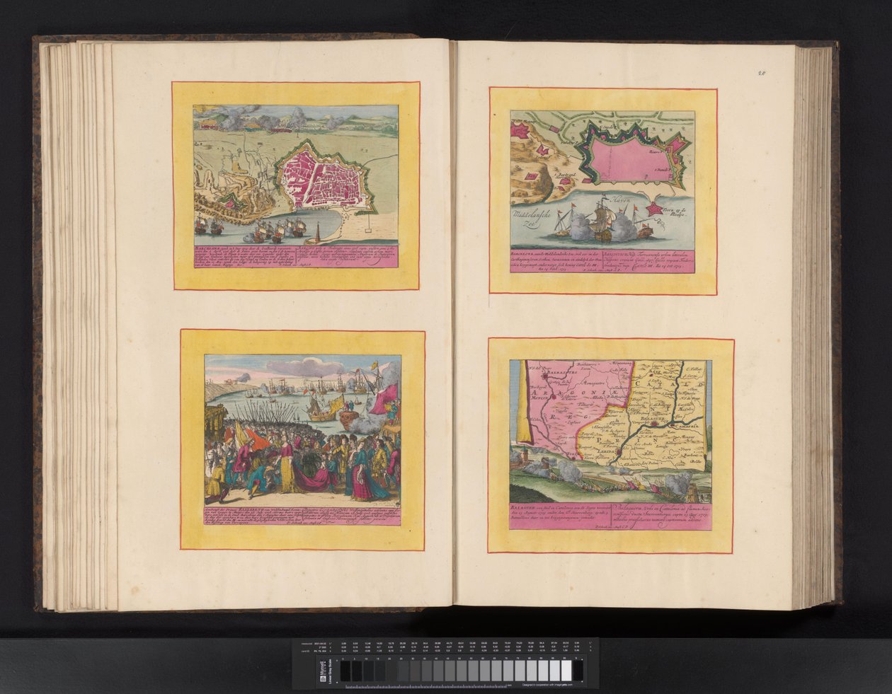 Utsikt över staden Las Cabezas de San Juan Cabecas (titel på objekt) av Symon Novelanus (possibly)
