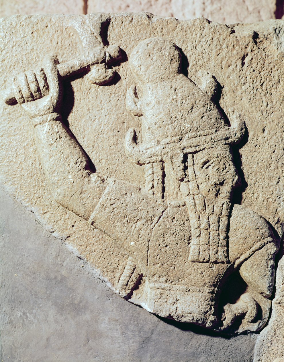 Kung Sulumeli jagar lejon, Malatya, 1000-800-talet f.Kr av Syrian