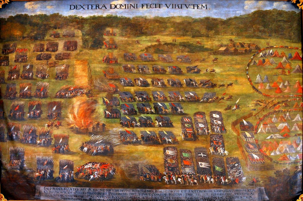 Slaget vid Klushino, före 1620 av Szymon Boguszowicz