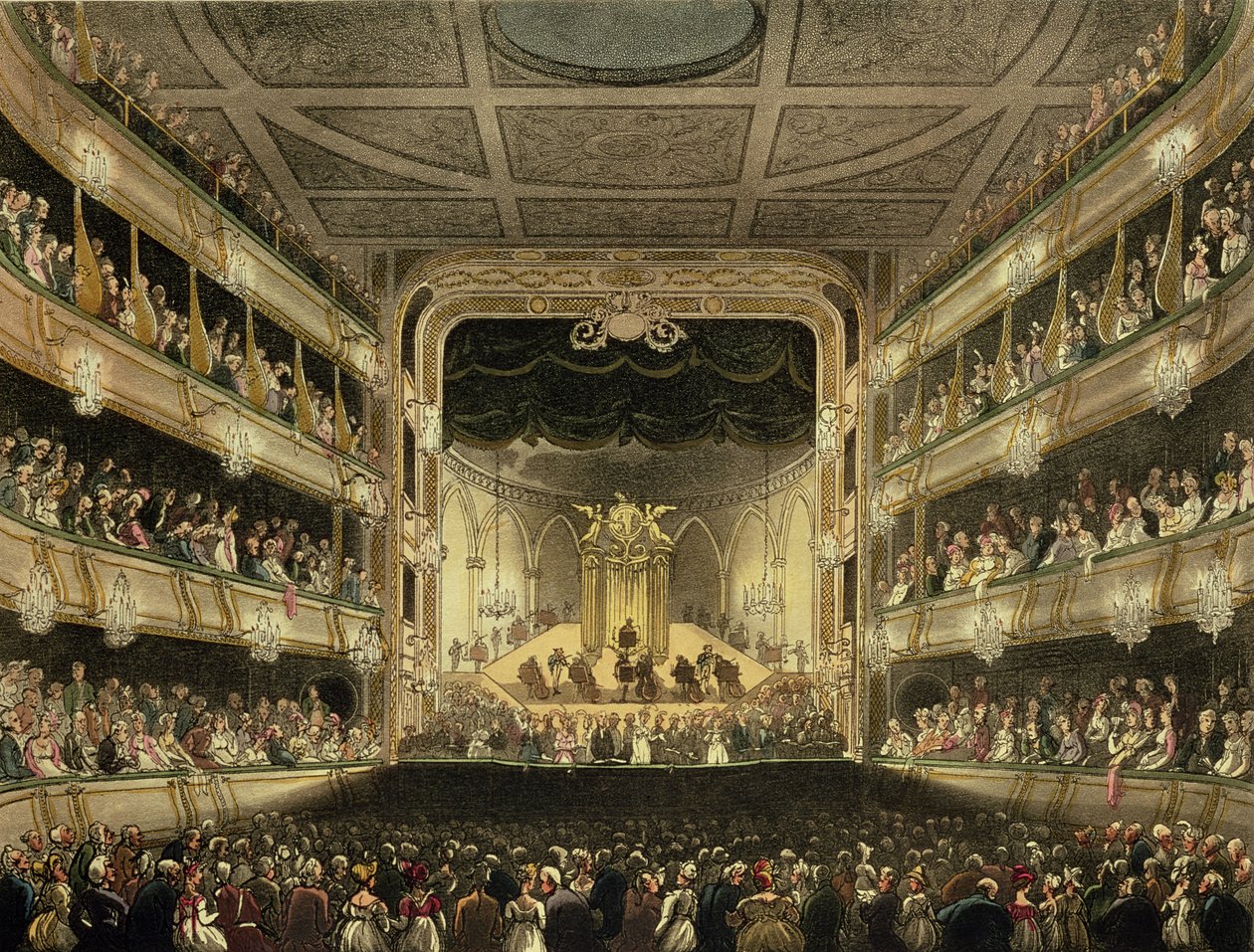 Covent Garden Theatre, 1808, från "Ackermann