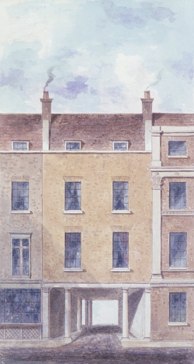 Den gamla ingången till Scotland Yard, 1824 av T. Chawner