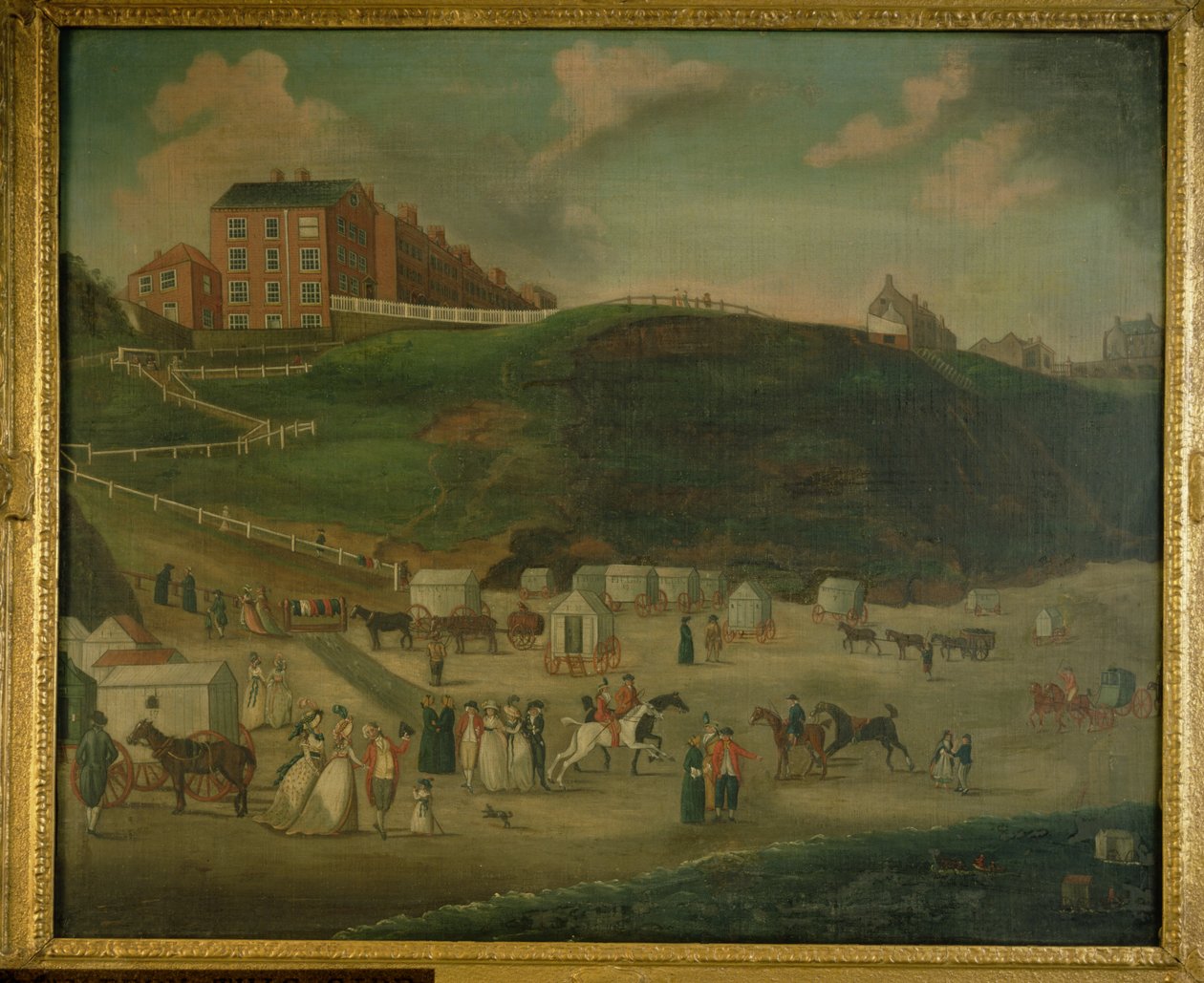 Semesterfirare på Scarborough Beach, ca 1776 av T. Ramsay