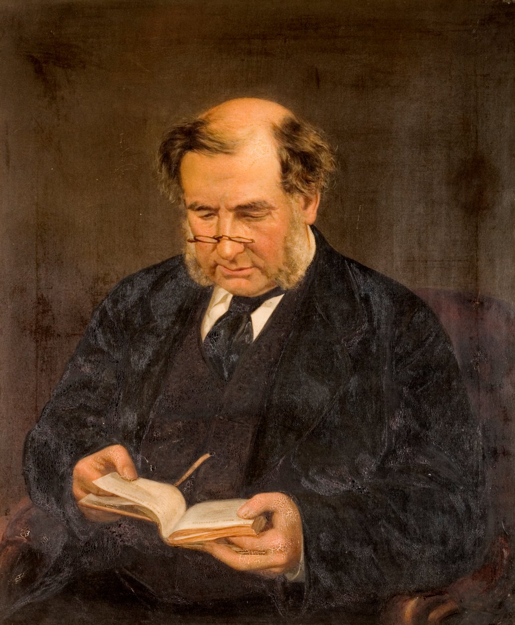 Porträtt av J.T. Hoyle, rättsläkare i Newcastle av T.W. Bannister