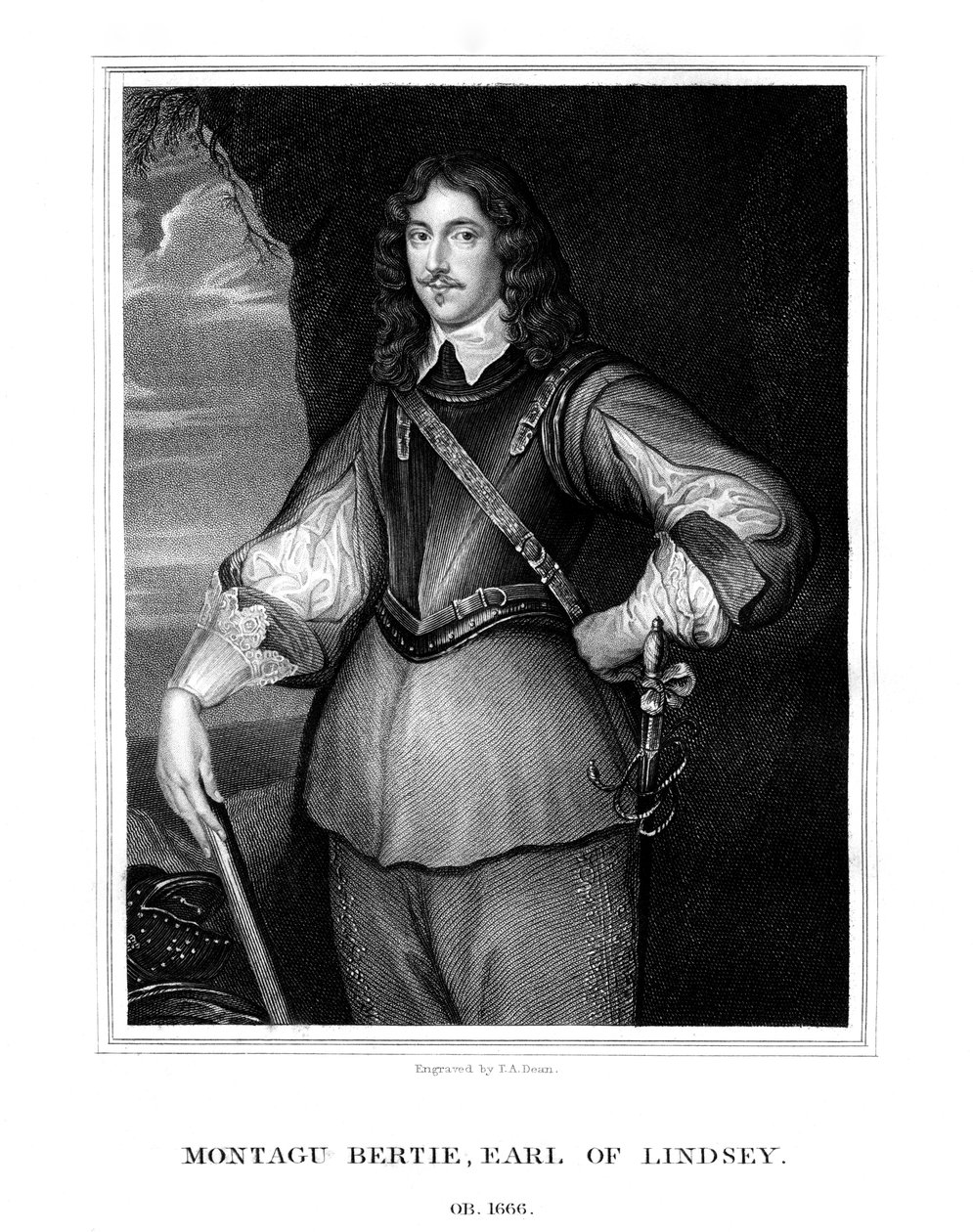 Montagu Bertie, 2:a greven av Lindsey, 1826. av T. A. Dean