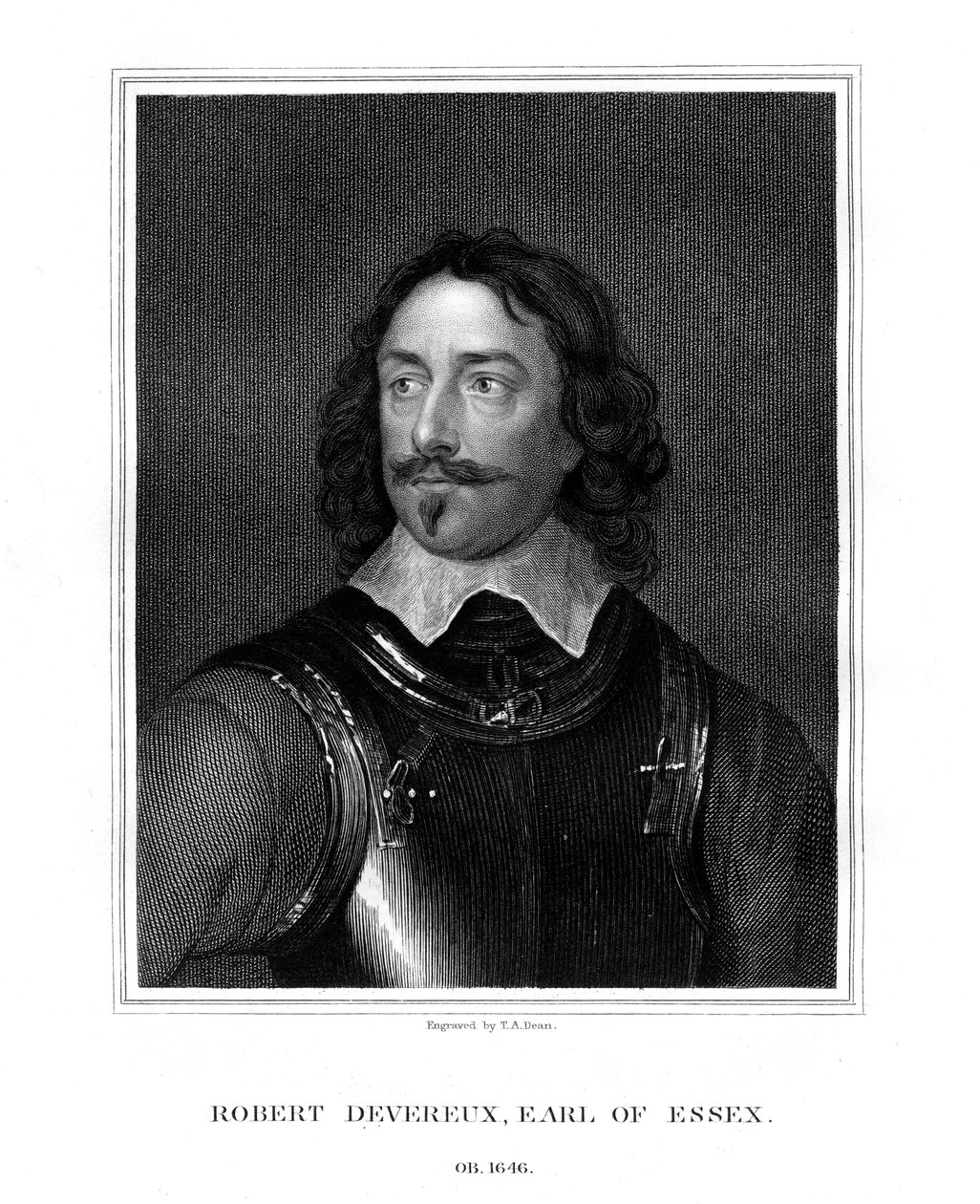 Robert Devereux, 3:e earl av Essex, 1827. av T. A. Dean