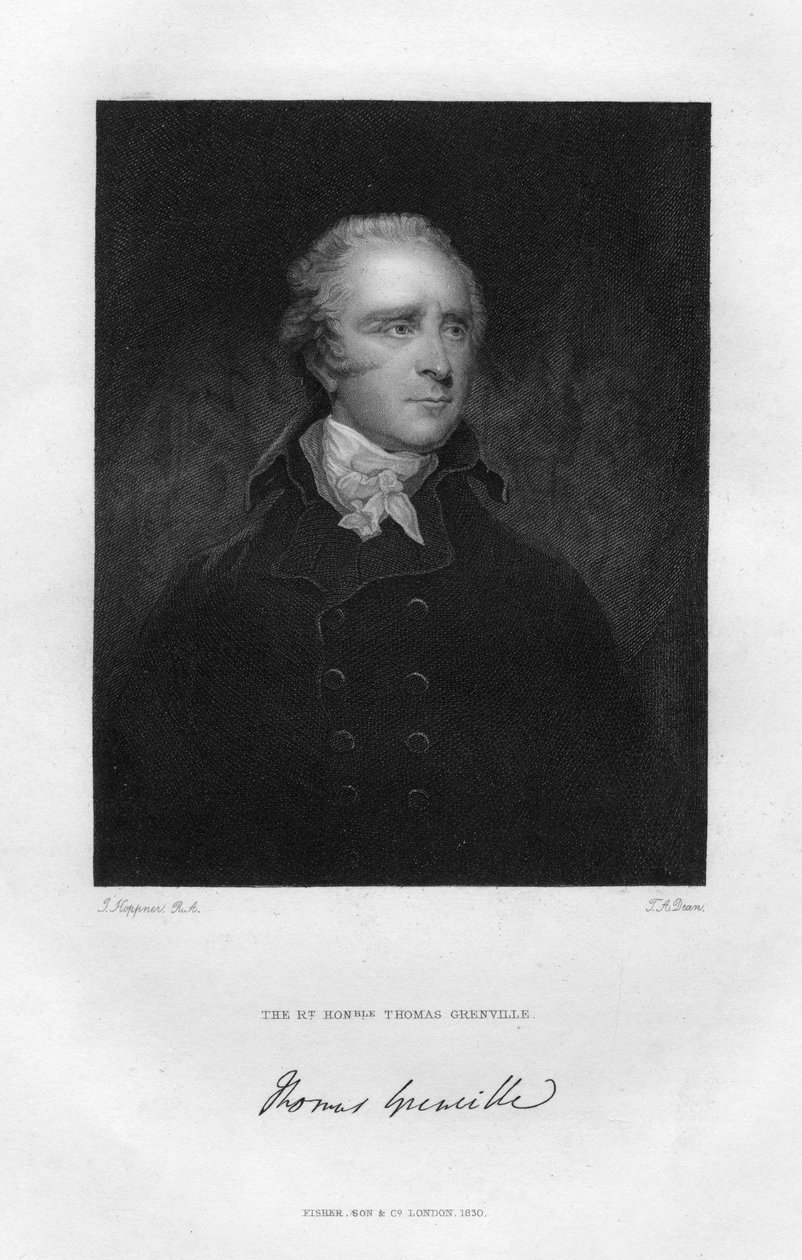 Thomas Grenville 1755-1846, brittisk politiker och bibliofil, 1800-talet. av T. A. Dean