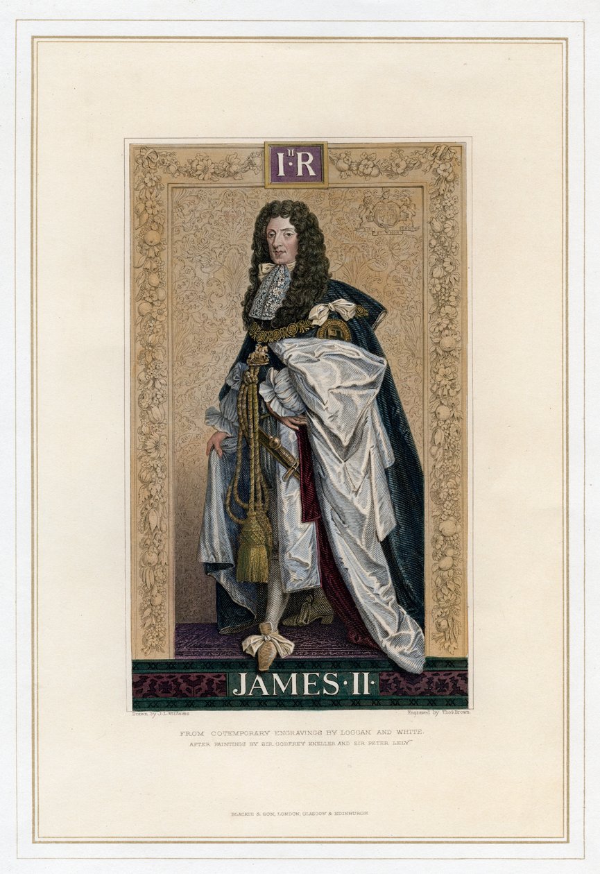 James II, kung av England, Skottland och Irland av T. Brown