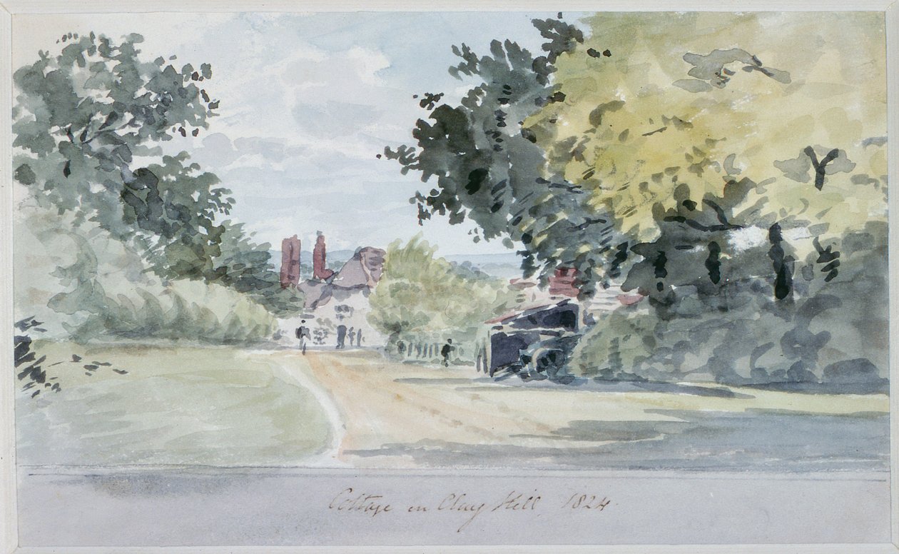 Stuga på Clay Hill, Enfield av T. Clark
