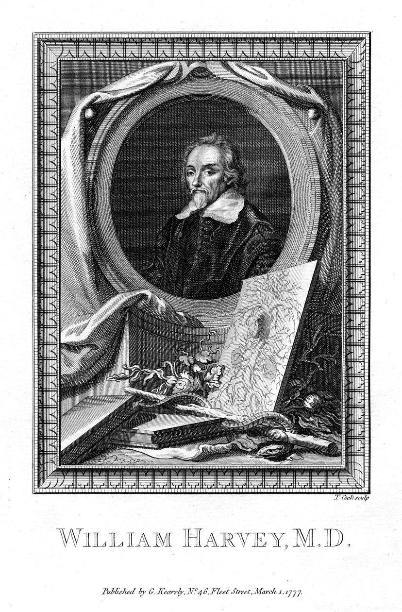 William Harvey, läkare, 1777. av T. Cook
