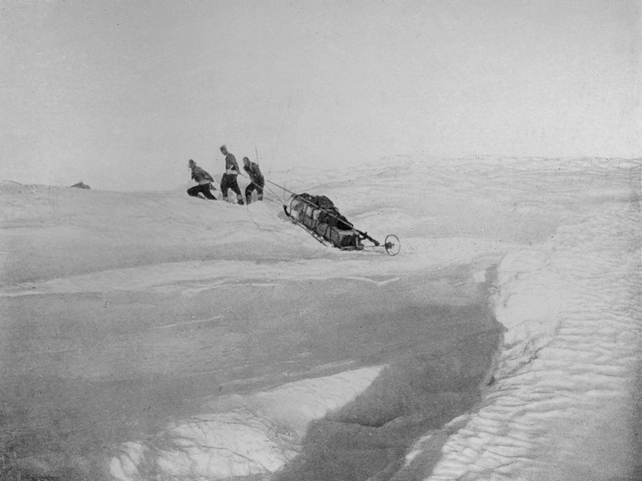 Overland Over Cape Roberts To Avoid The Screw-Pack, c1911, 1913 av T. Griffith Taylor