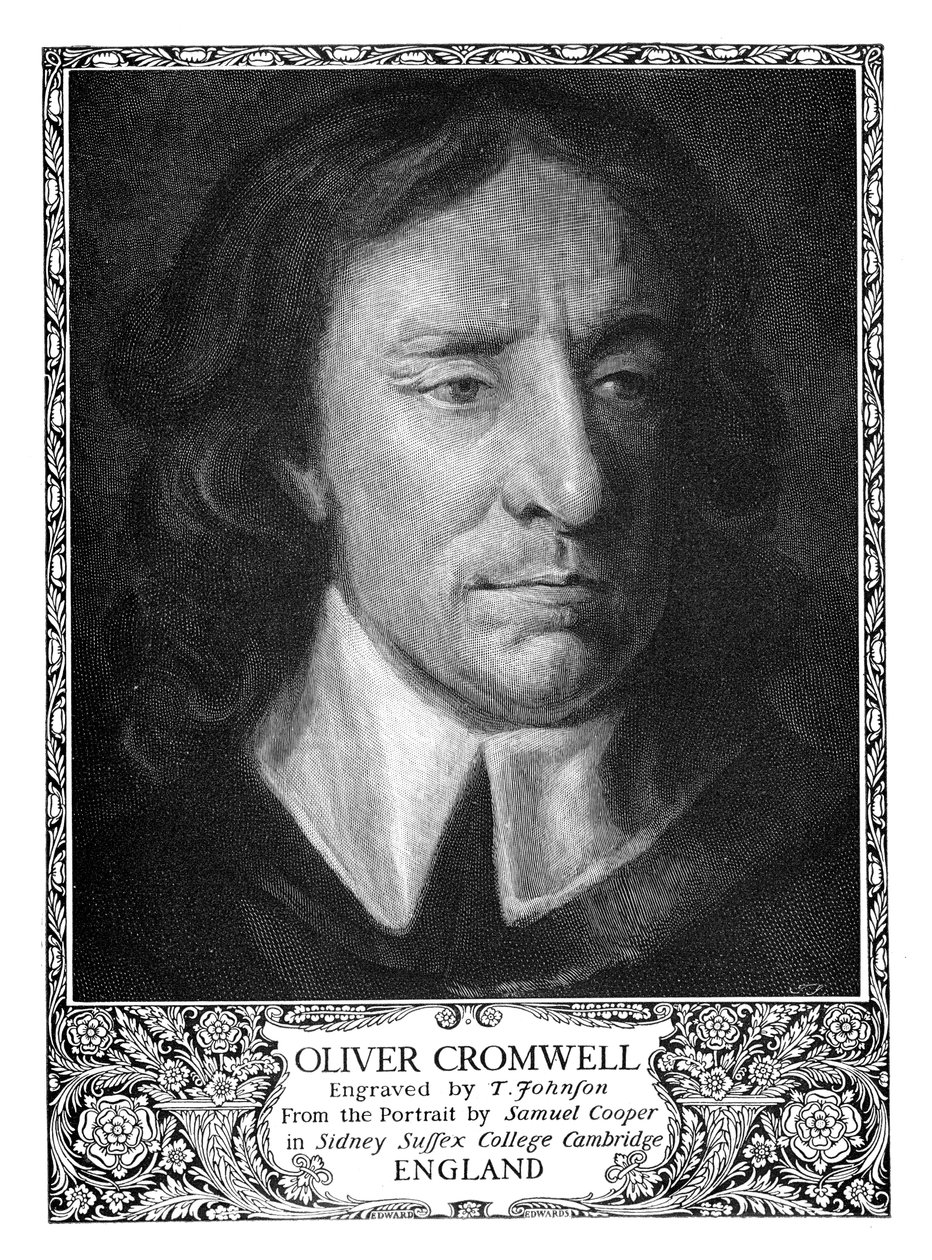 Oliver Cromwell 1599-1658, Lord Protector of England, 1899. av T. Johnson