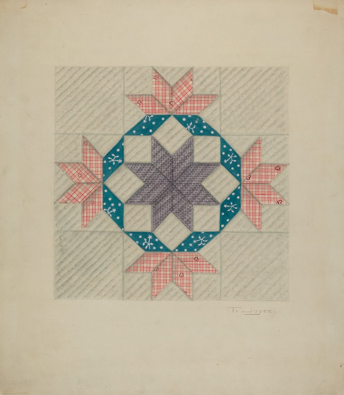 Patchwork Quiltmönster av T. Joyce