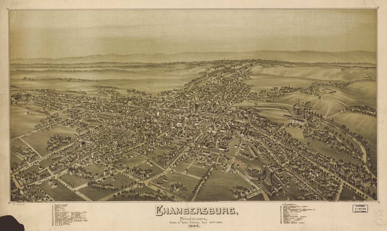 Perspektivkarta inte skalenlig. Fågelperspektiv. LC Panoramic maps (2nd ed.), 749 Tillgänglig även via Library of Congresss webbplats som en rasterbild. Indexeras för intressanta platser. AACR2 av T. M. Fowler