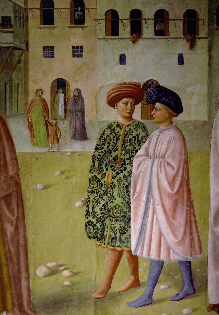 Två florentinska herrar av T. & Masolino T. (1383-1447) Masaccio