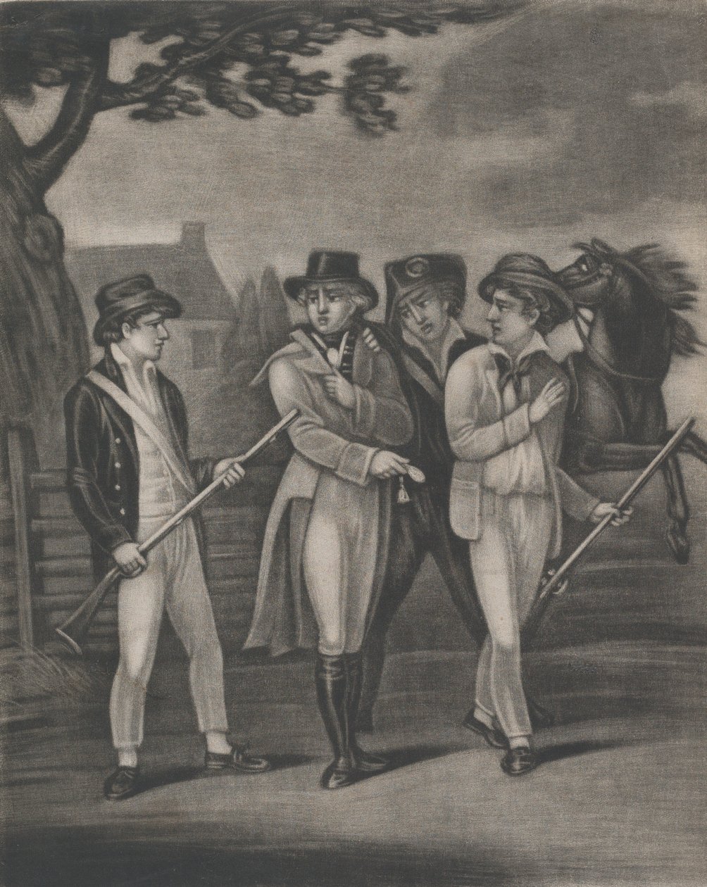 The Take of Major André av the Incorruptible Paulding, Williams och Vanvert, juli..., 4 juli 1812 av T. W. Freeman
