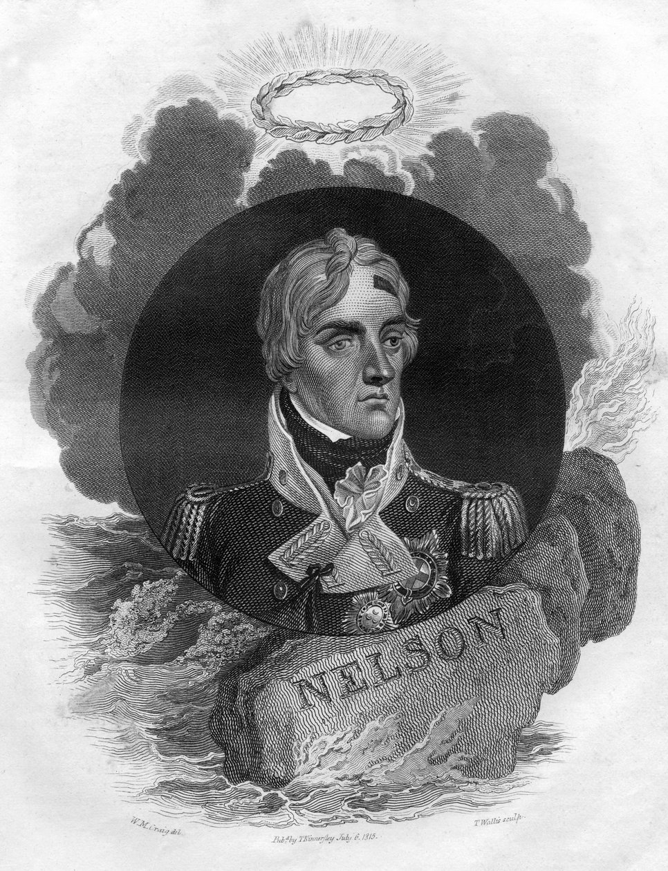 Lord Horatio Nelson, engelsk sjöbefälhavare, 1816. av T. Wallis