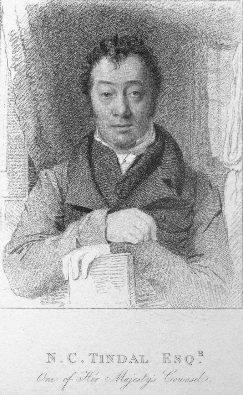N. C. Tindal, Esq., One of Her Majesty Counsel, c1820. av T. Wright